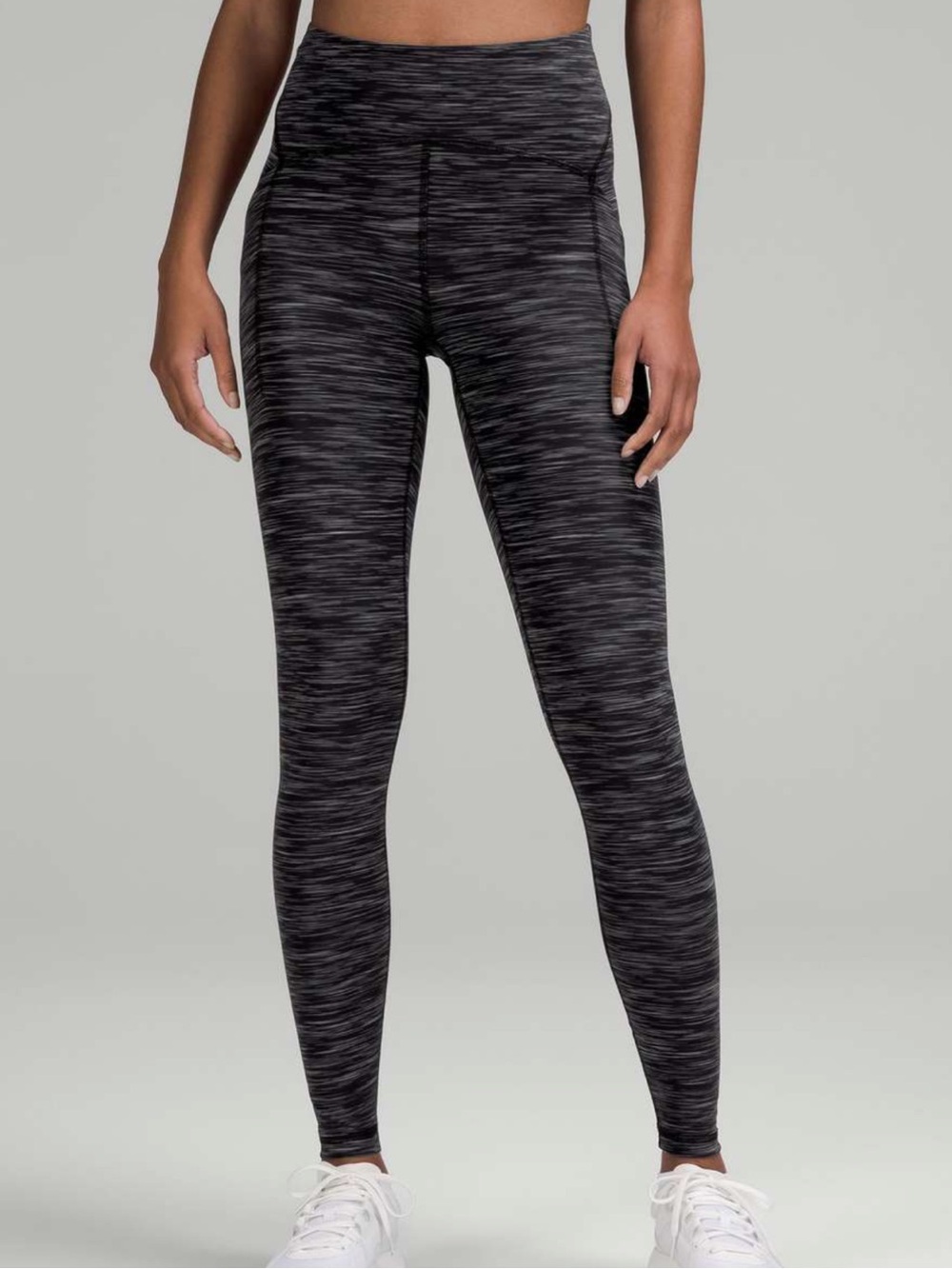 Lululemon Power Thru High-Rise Tight 28" size 4 heathered black